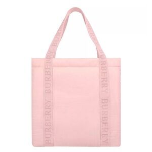Burberry Pink Logo Strap Tote